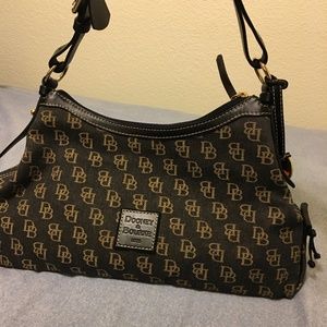 Dooney & Bourke Tan/Gray Monogram Purse